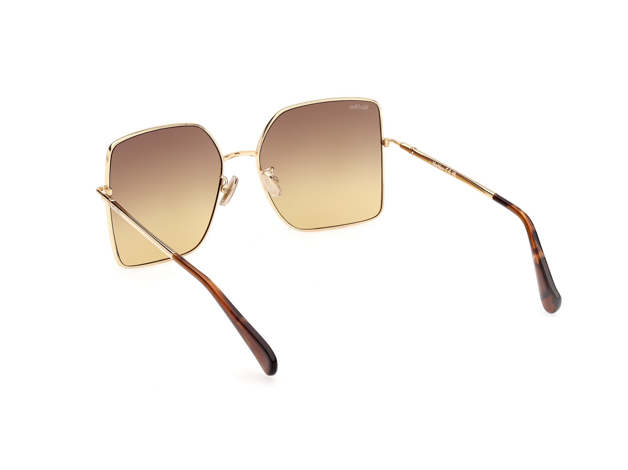 Das Bild zeigt die Sonnenbrille MM0062-H 30F von der Marke Max Mara in Tiefgold