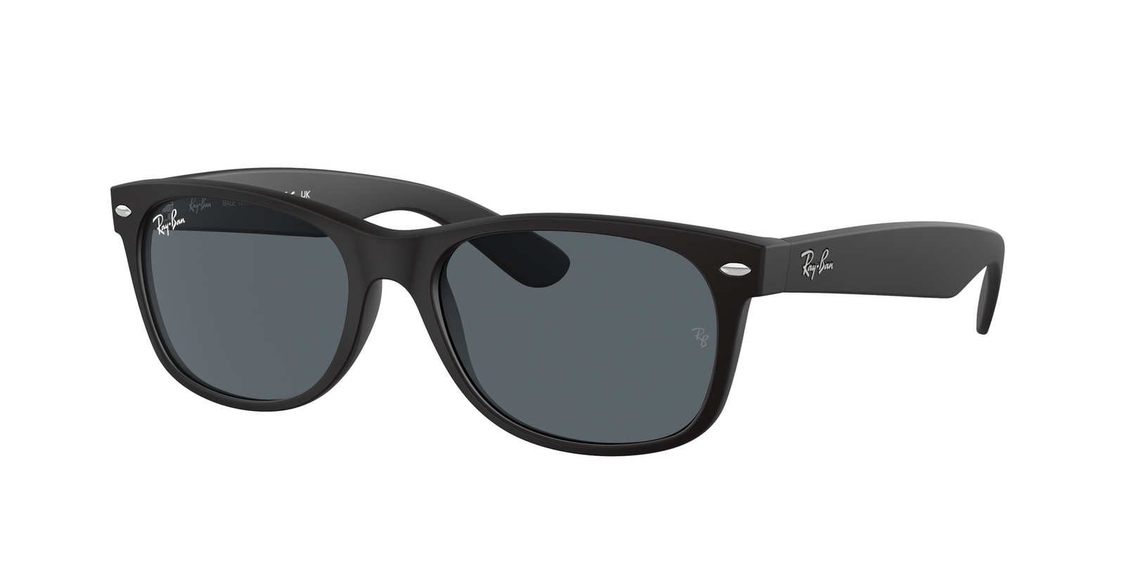 Das Bild zeigt die Sonnenbrille 0RB2132 von Ray Ban in der Farbe Schwarz.