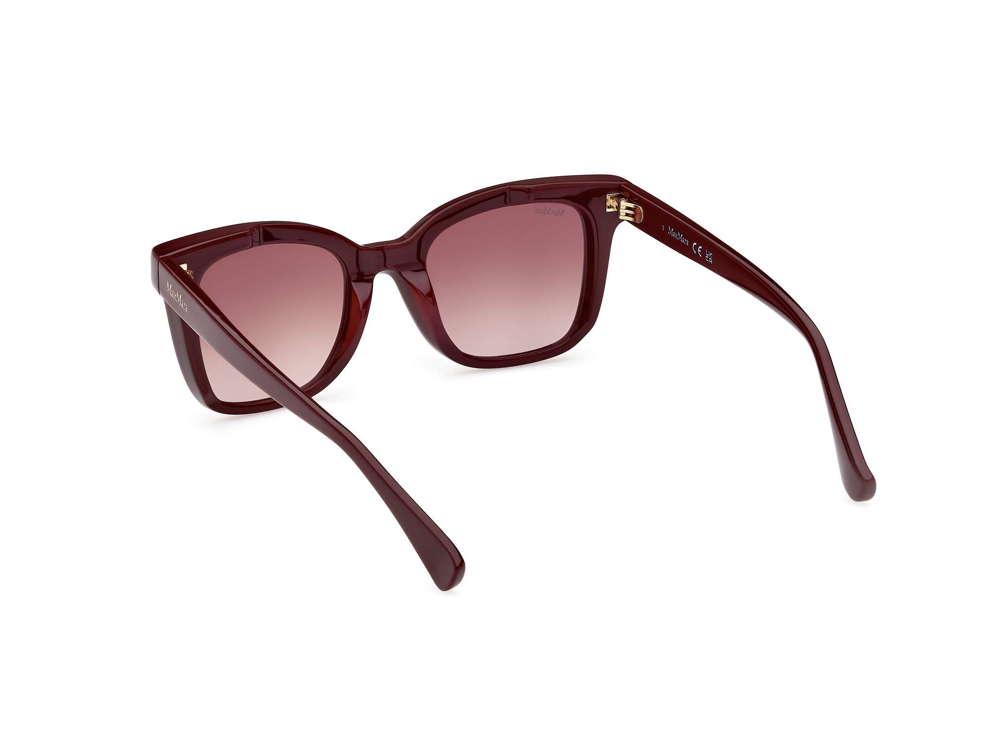 Das Bild zeigt die Sonnenbrille MM0067 66Z von der Marke Max Mara in Bordeaux.