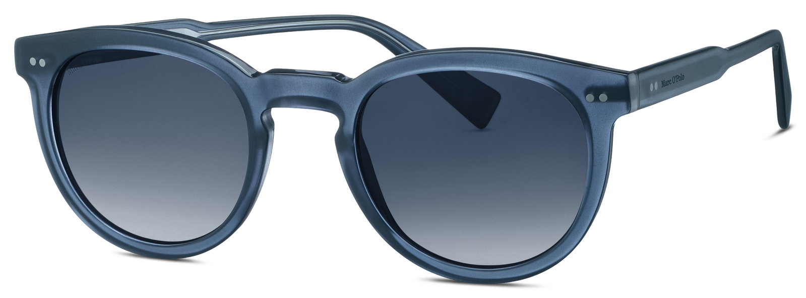MARC O'POLO 506238 702077 70 – Runde Damen-Sonnenbrille Blau Kunststoff