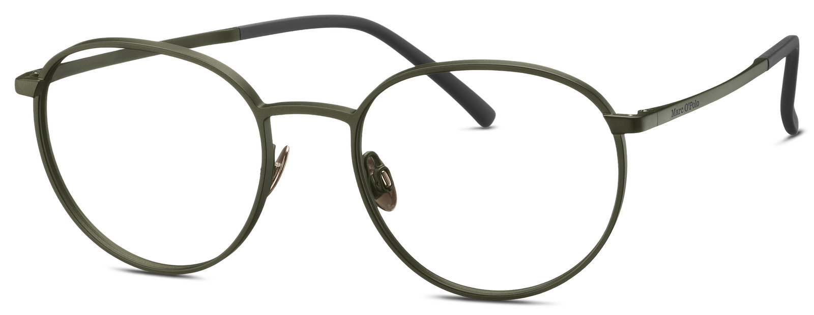 Marc O'Polo 500045 44 – Runde Herrenbrille Grün Titan Metall