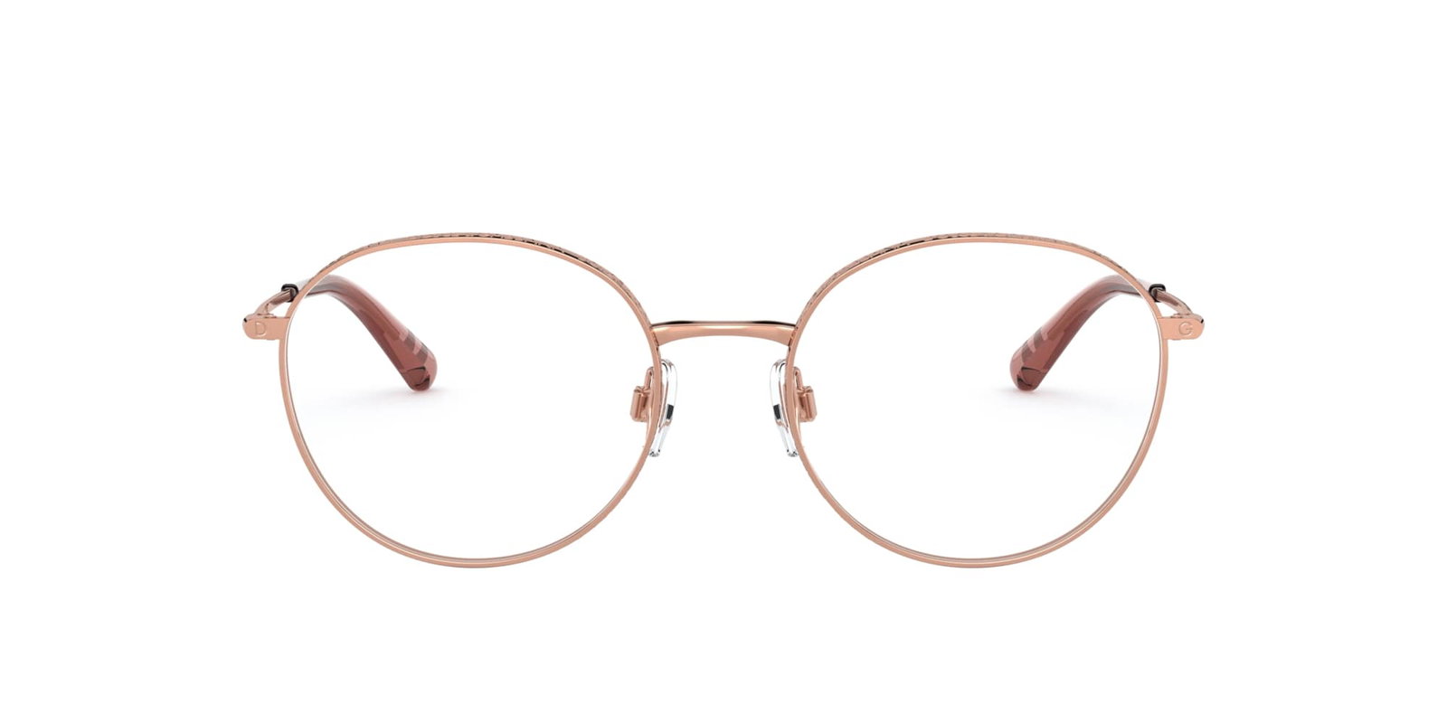 Dolce & Gabbana DG1322 1298 – Runde Damenbrille Roségold Metall