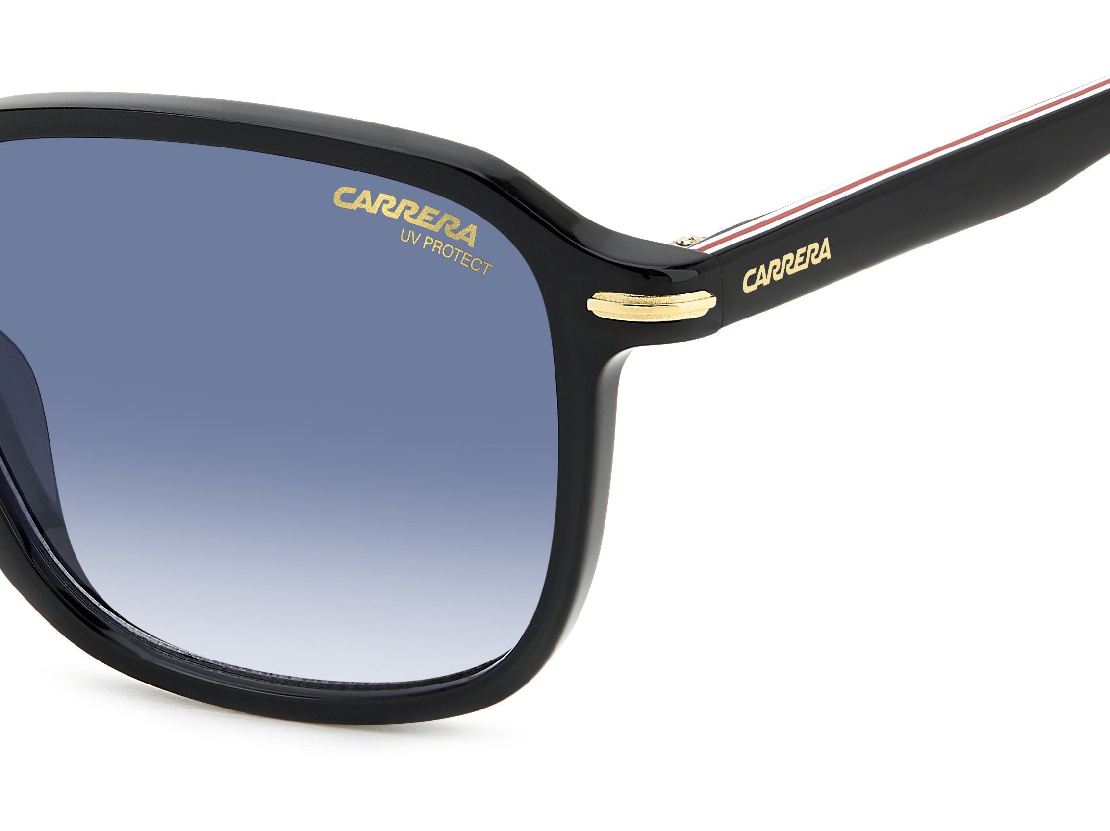 Das Bild zeigt die Sonnenbrille 328/S 807 von der Marke Carrera in schwarz.