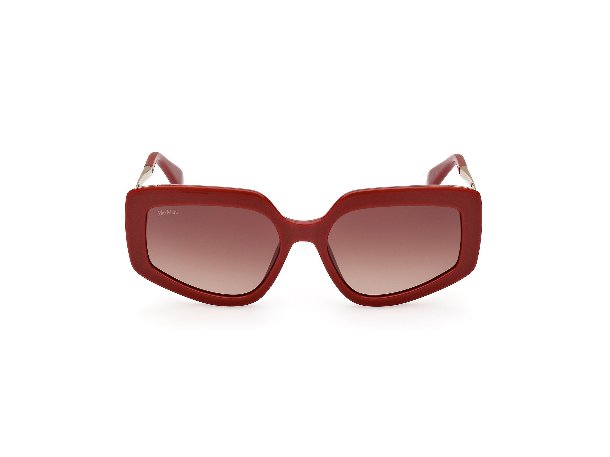 Das Bild zeigt die Sonnenbrille MM0069 66F von der Marke Max Mara in Rot.