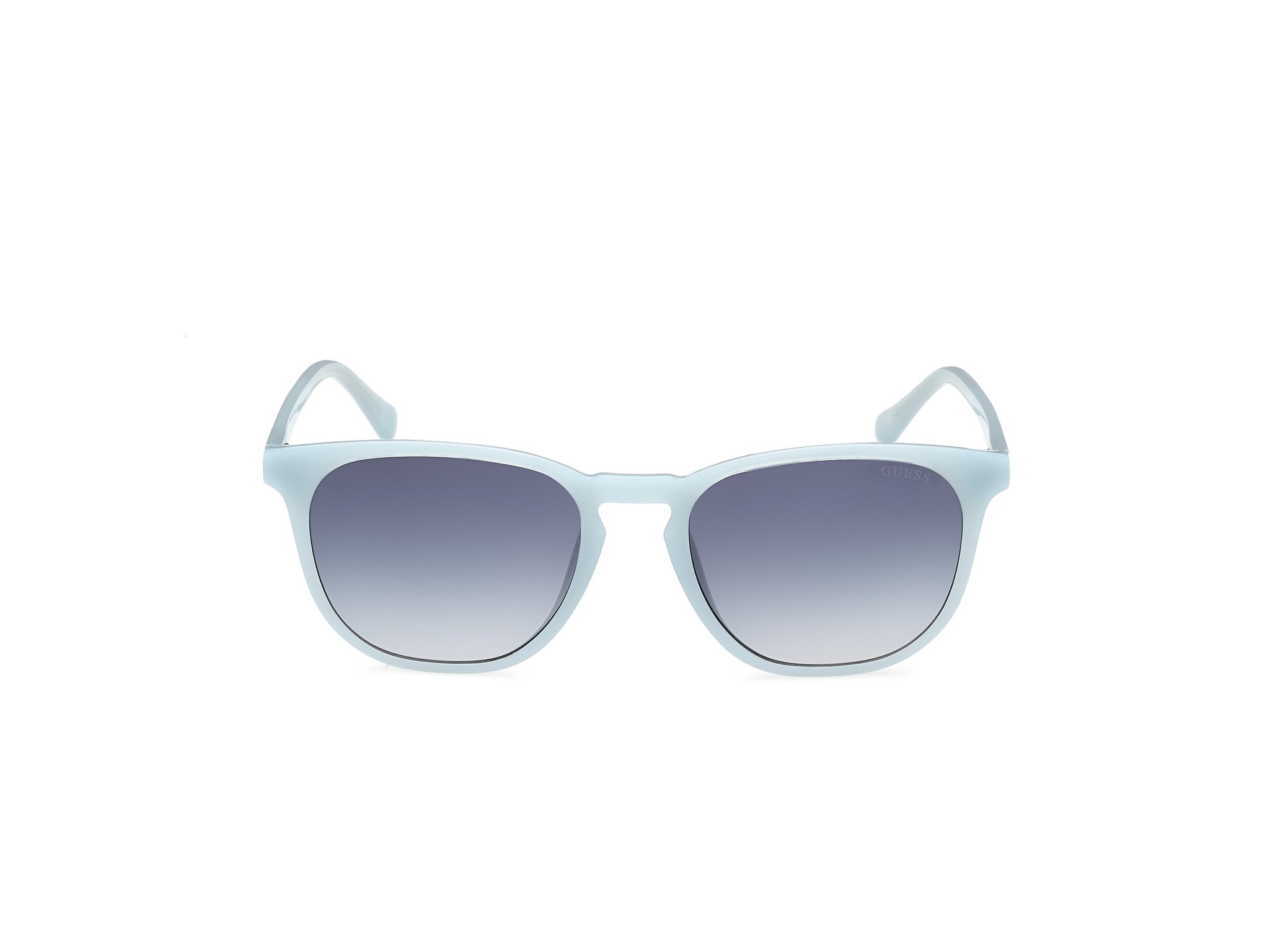 Das Bild zeigt die Sonnenbrille GU00061 84W von der Marke Guess in Hellblau.