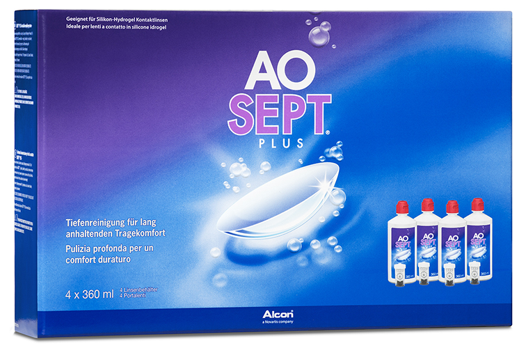 Aosept PLUS 4x360ml AOSEPT Plus Systempack, Alcon (4 x 360 ml)