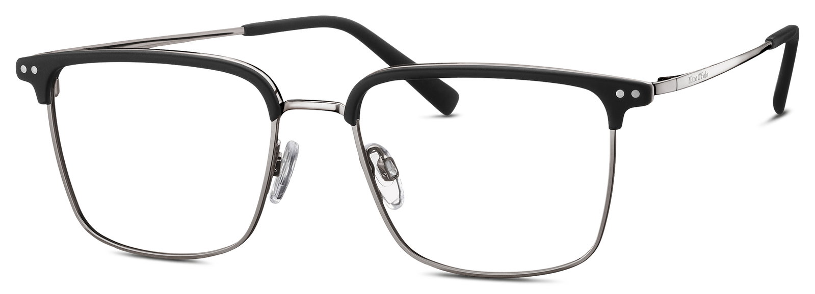 MARC O'POLO Eyewear 501035 13 – Rechteckige Metallbrille Schwarz