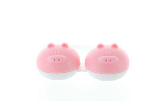 Kontaktlinsenbehälter Schwein Pink – Praktisch und Hygienisch
