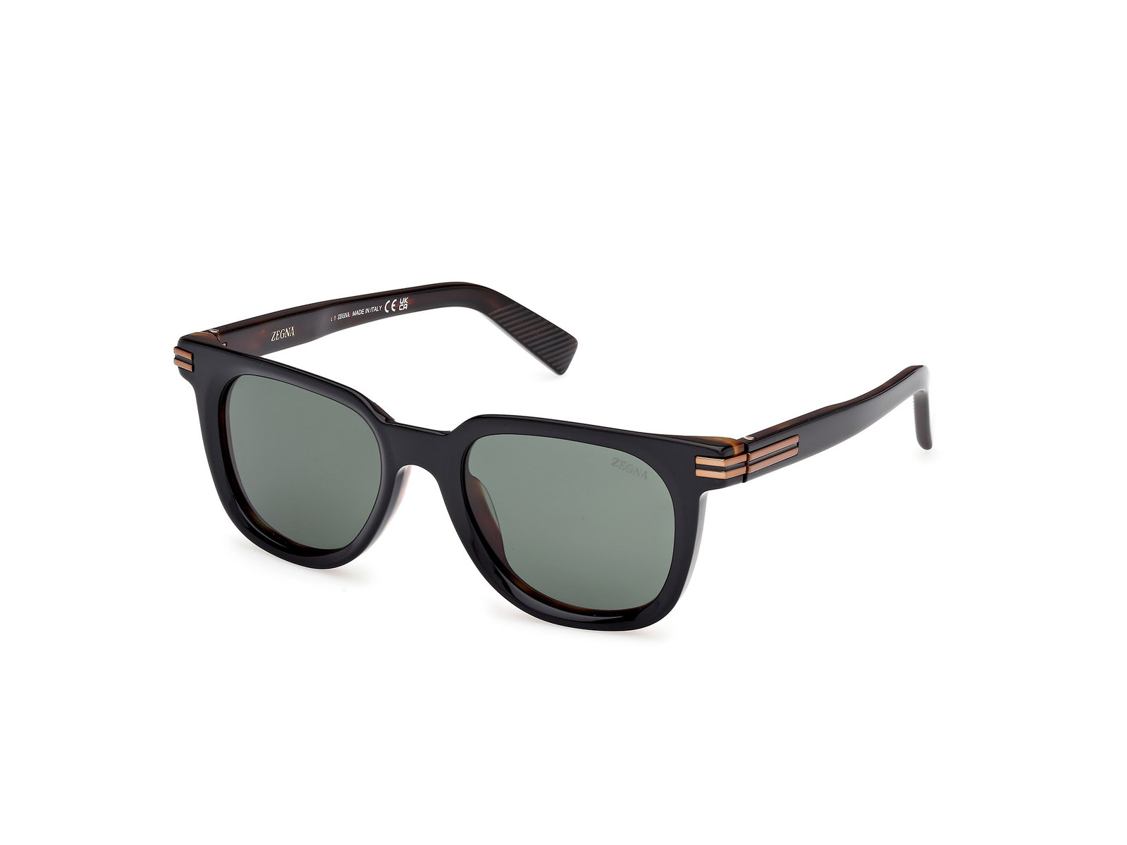 Ermenegildo Zegna Sonnenbrille EZ0248 05R Herren Schwarz Havanna