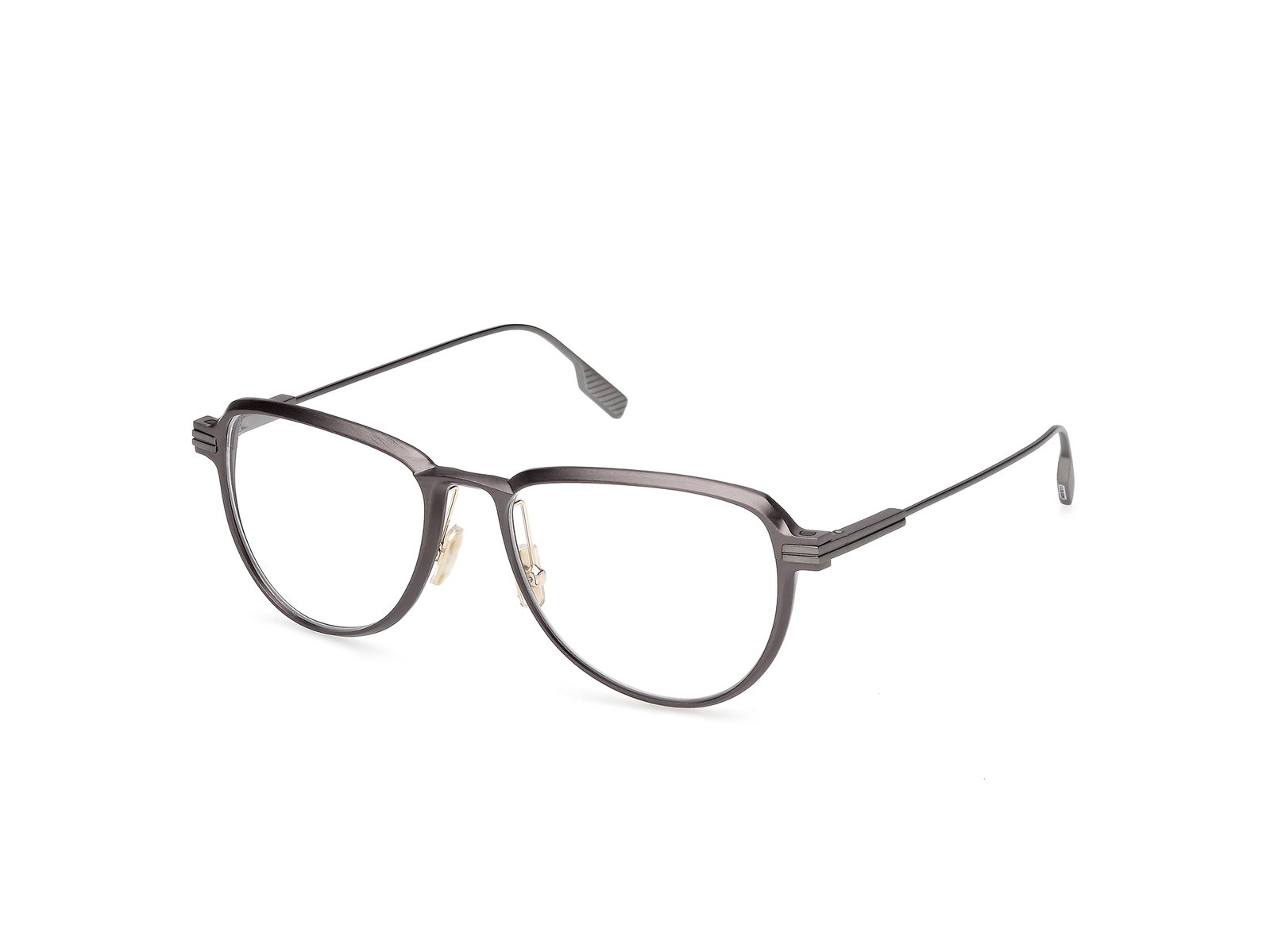 Ermenegildo Zegna EZ5317 009 – Pilotbrille Matt Gunmetal Metall