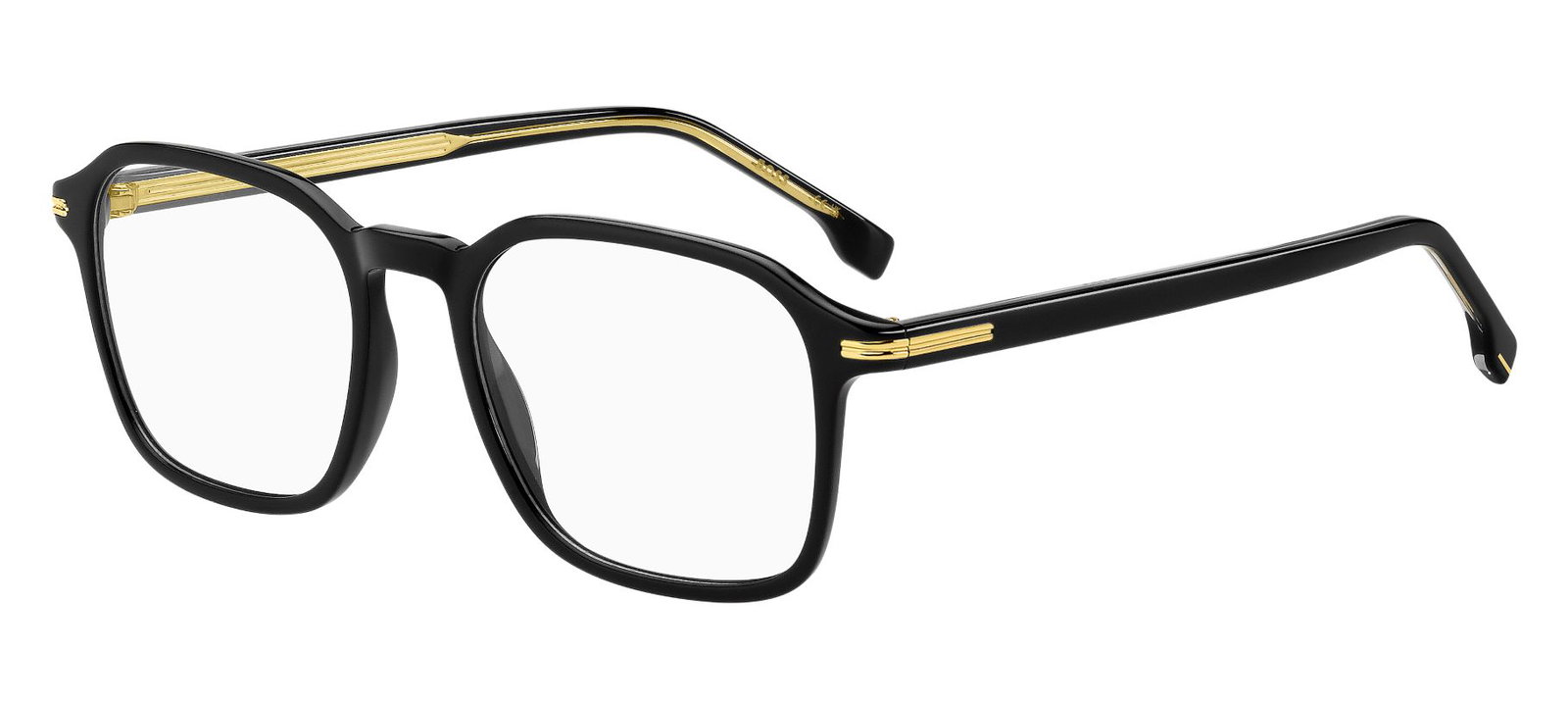 Zu sehen ist eine Korrektionsbrille von Boss in der Farbe Schwarz.