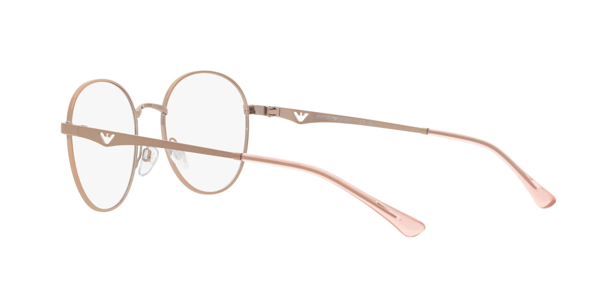 Das Bild zeigt die Korrektionsbrille EA1144 3011 von der Marke Emporio Armani in Rosegold.