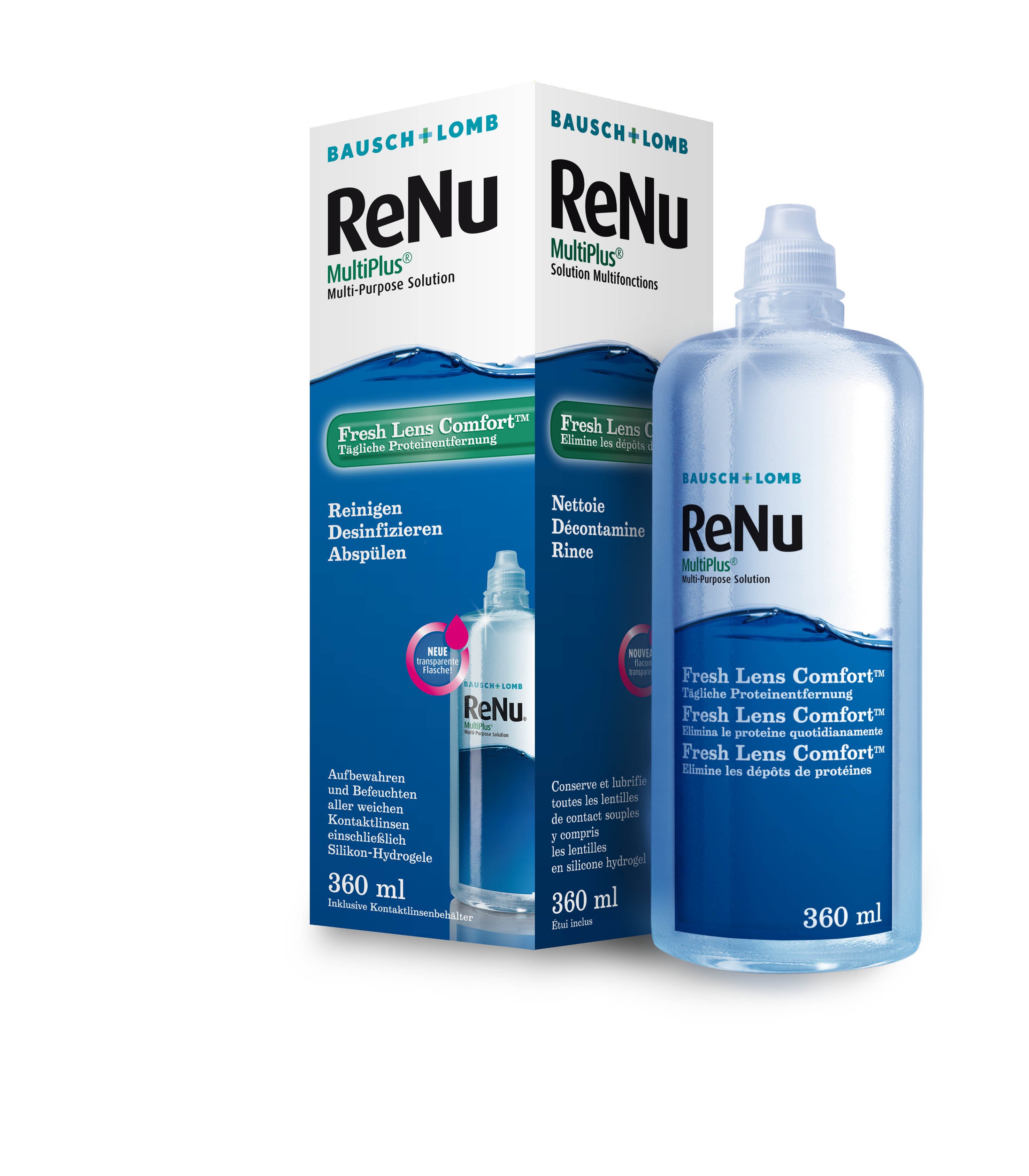 ReNu MPS Fresh Lens Comfort 360 ml ReNu Multiplus Fresh Lens Comfort, Bausch & Lomb (360 ml)