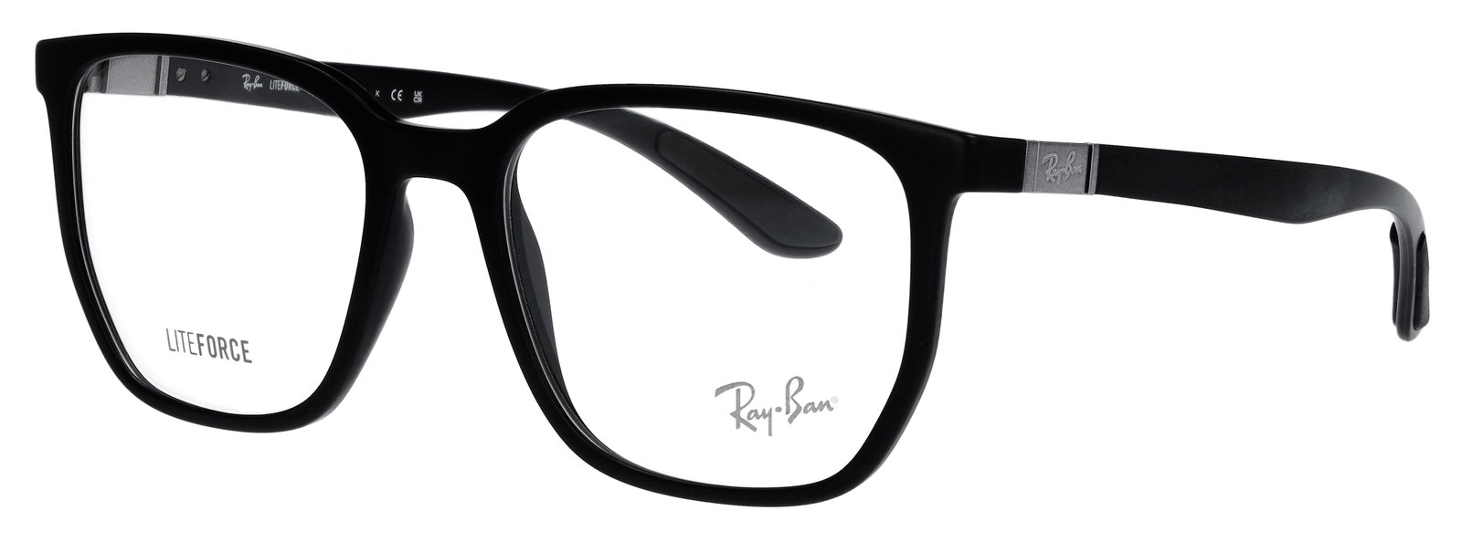 Ray Ban 0RX7235 5204 – Rechteckige schwarze Kunststoffbrille